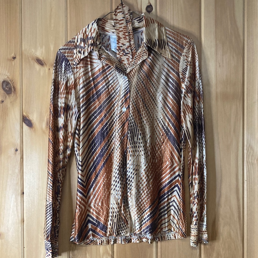 Vintage 70s shirt with neck tie